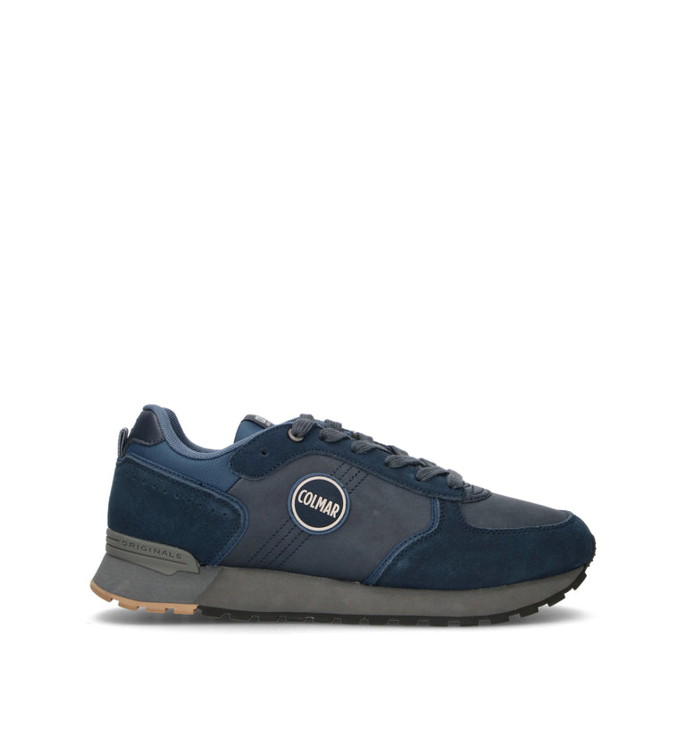 COLMAR Sneaker uomo blu in pelle