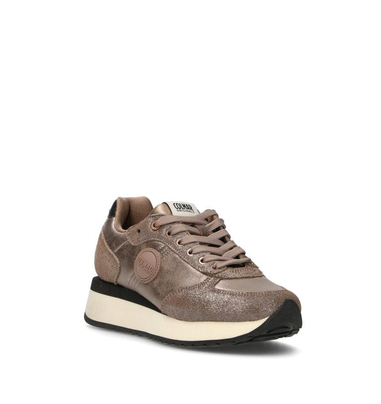 COLMAR Sneaker donna taupe in pelle