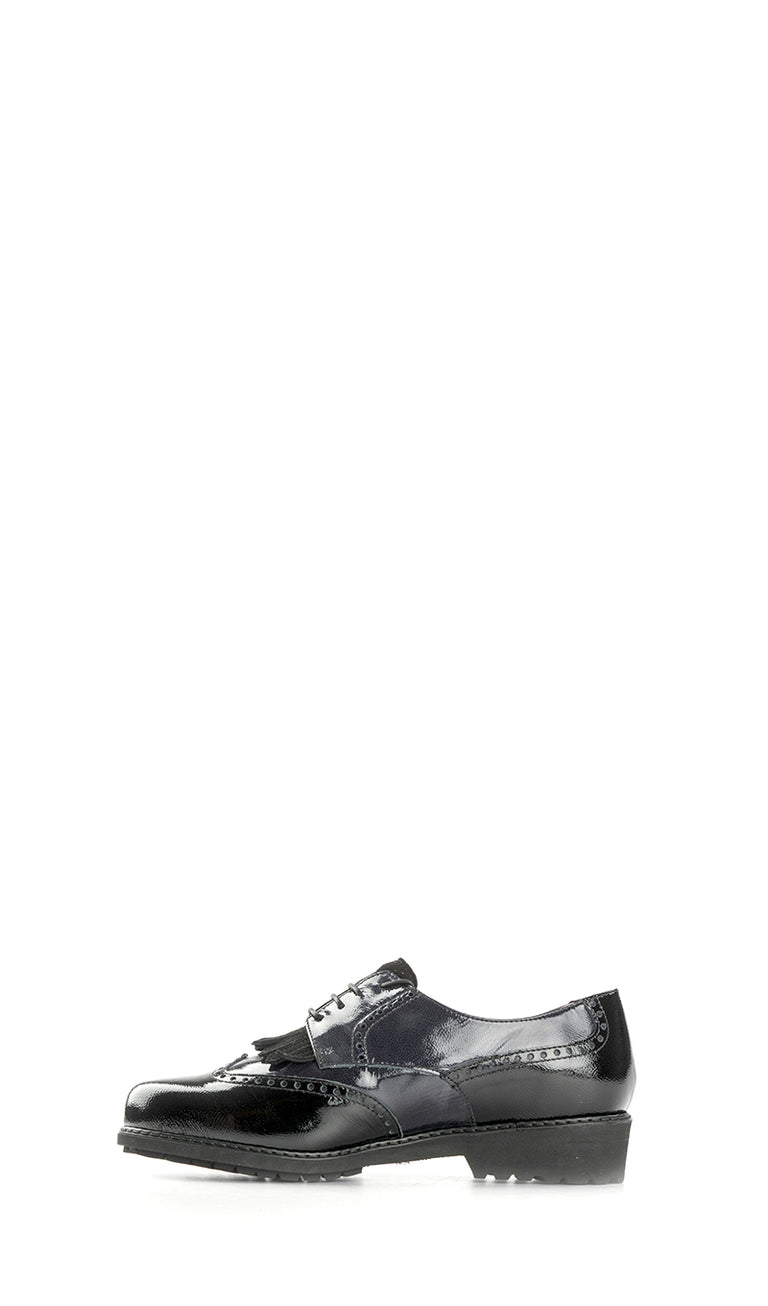 IMPRONTA TOMASI Stringata donna nera/blu in vernice