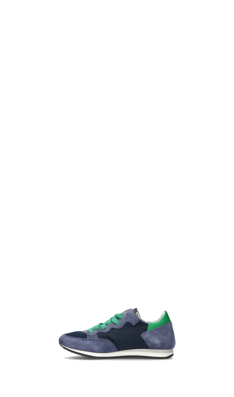 PHILIPPE MODEL Sneaker bimbo blu/verde in pelle