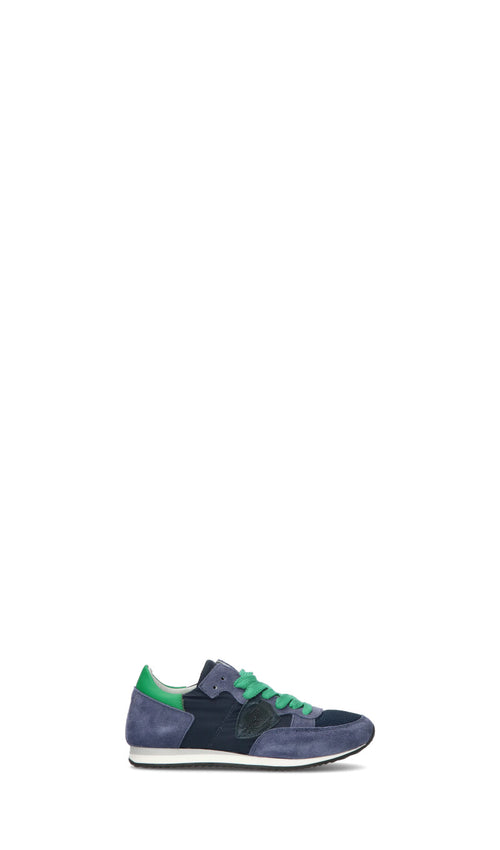 PHILIPPE MODEL Sneaker bimbo blu/verde in pelle
