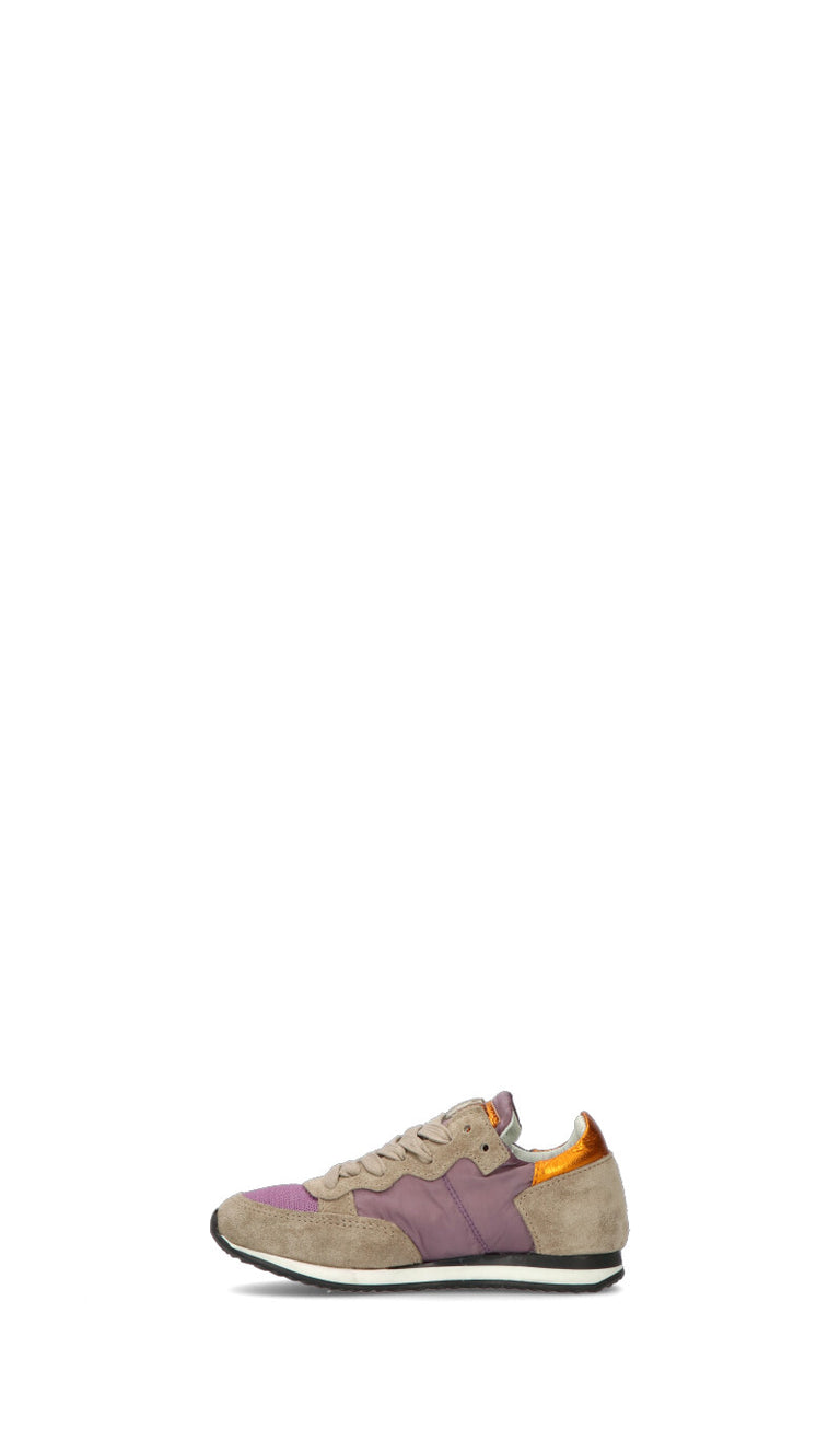 PHILIPPE MODEL Sneaker bimba viola/grigia/arancio