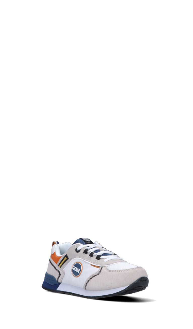 COLMAR Sneaker donna bianca/blu/arancio in suede
