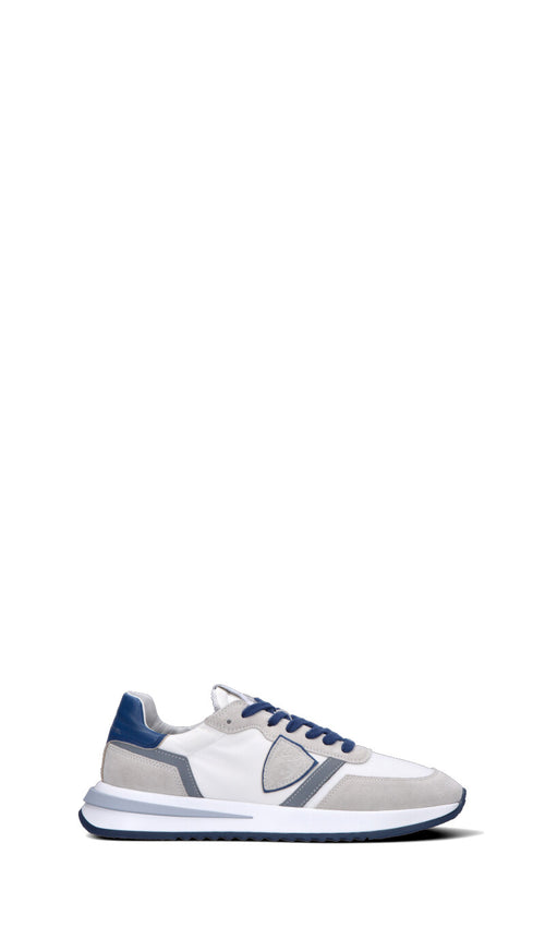 PHILIPPE MODEL Sneaker uomo bianco/blu in suede