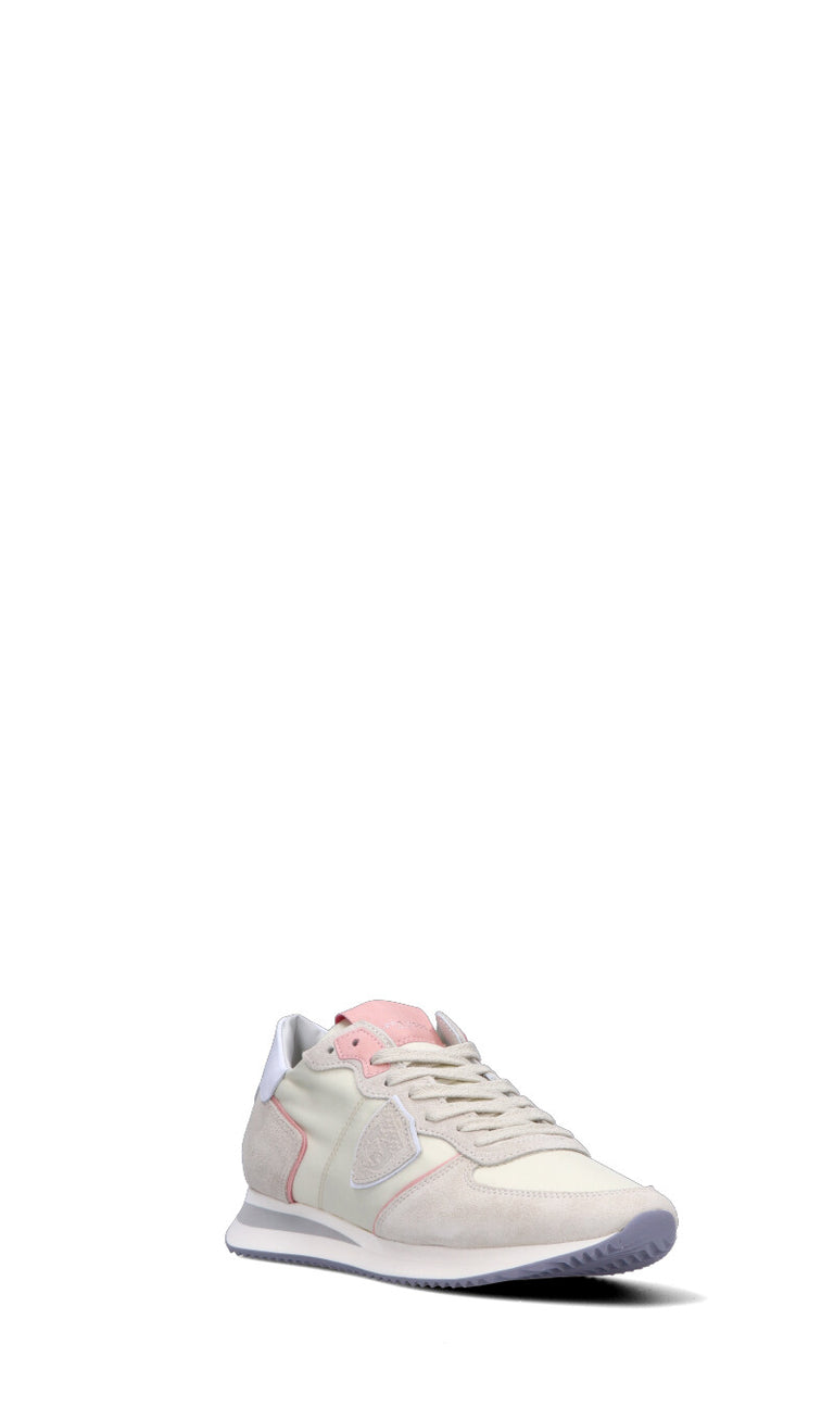 PHILIPPE MODEL Sneaker donna panna/rosa in pelle