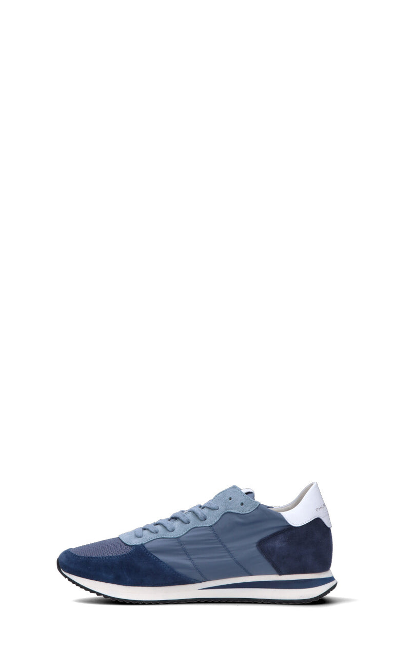 PHILIPPE MODEL Sneaker uomo blu in suede