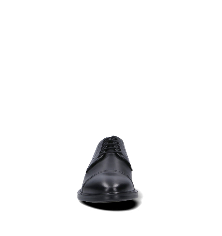 GEOX Stringata uomo nera in pelle