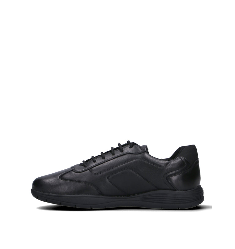 GEOX Sneaker uomo nera in pelle