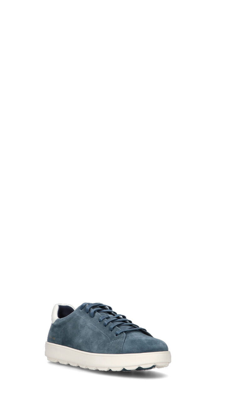 GEOX Sneaker uomo blu in suede