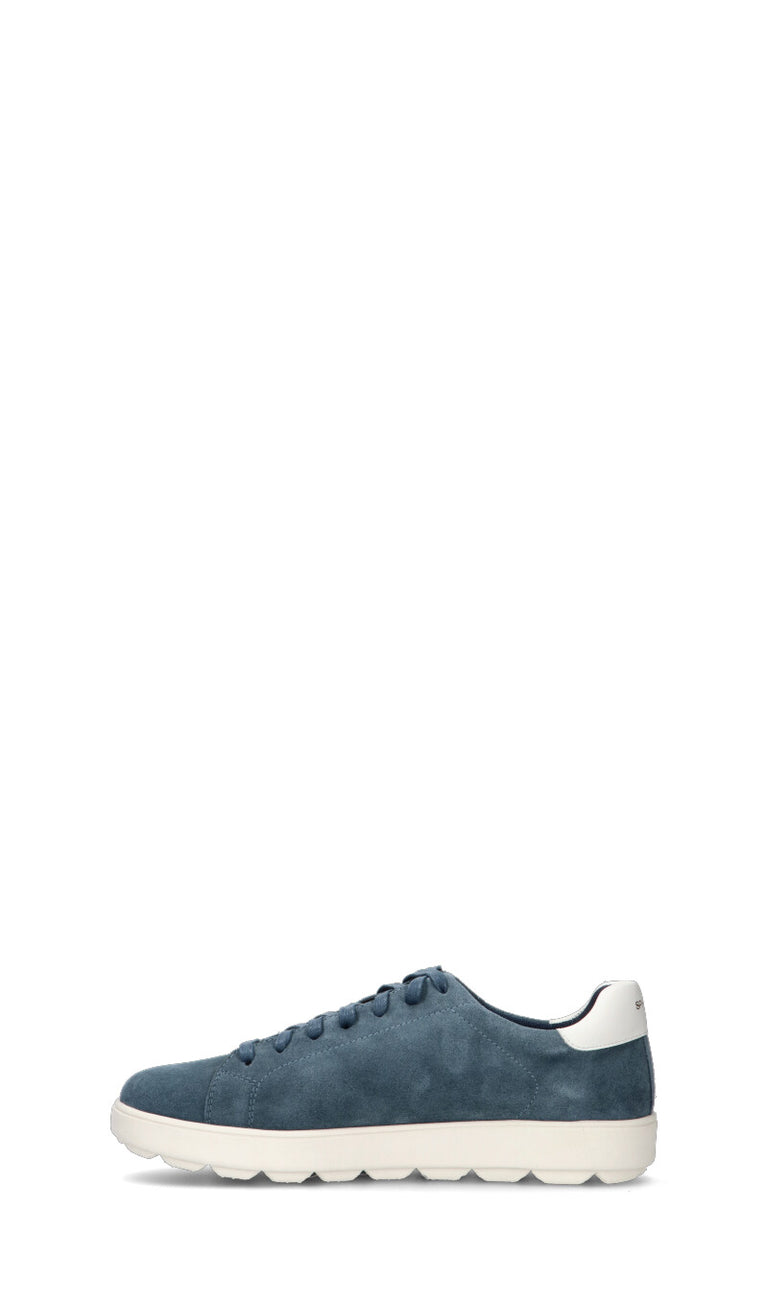 GEOX Sneaker uomo blu in suede