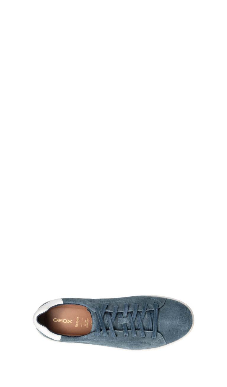 GEOX Sneaker uomo blu in suede
