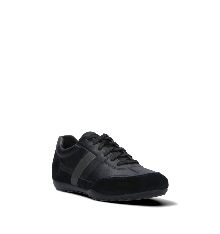 GEOX Sneaker uomo nera/grigia in pelle