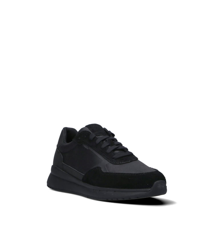 GEOX Sneaker uomo nera in pelle