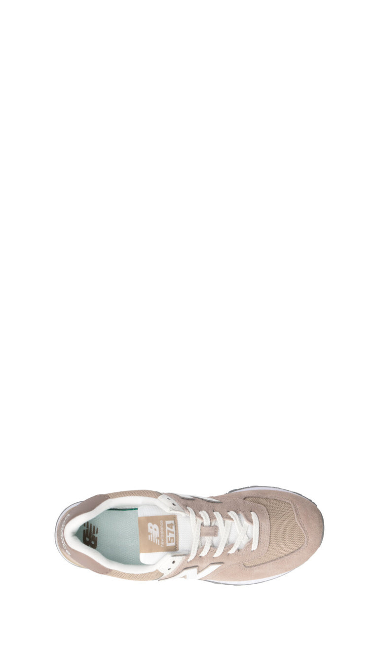 NEW BALANCE 574 Sneaker uomo beige in suede