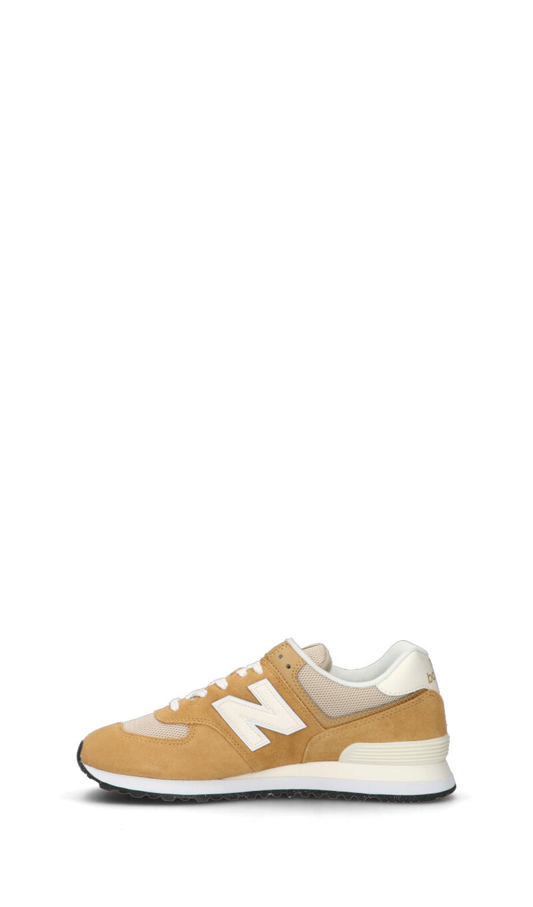 NEW BALANCE Sneaker uomo arancio/panna in suede