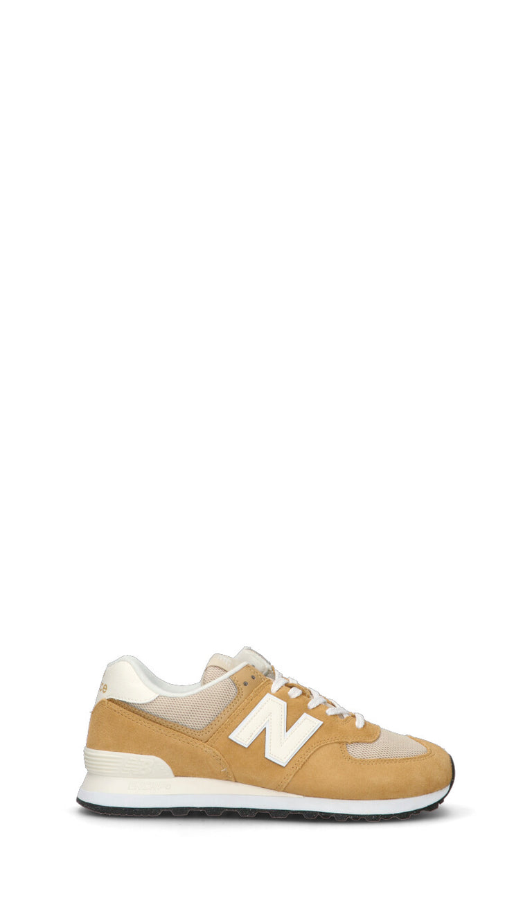 NEW BALANCE Sneaker uomo arancio/panna in suede
