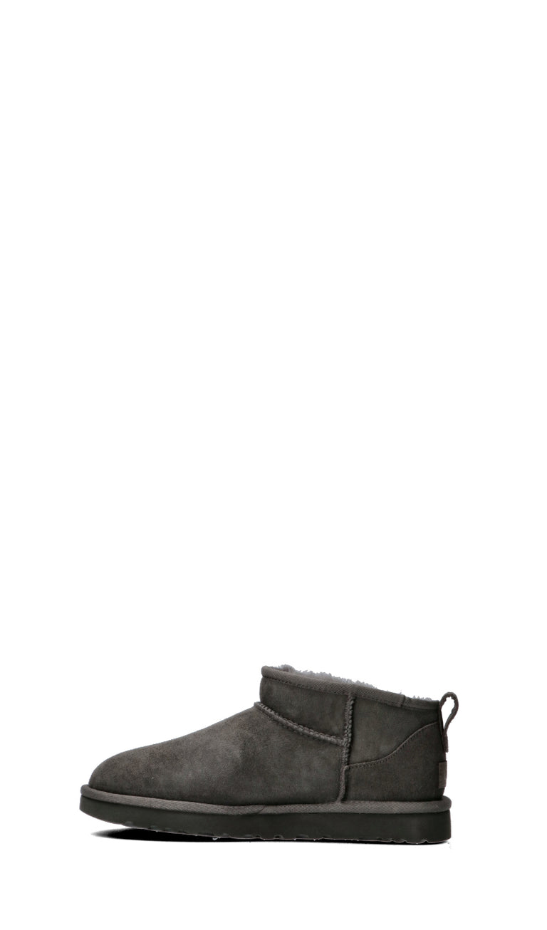 UGG CLASSIC ULTRA MINI Tronchetto donna grigio in suede