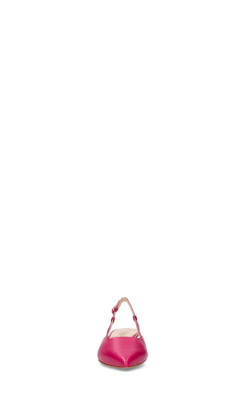 REBECCA VAN DIK Slingback donna fucsia in pelle