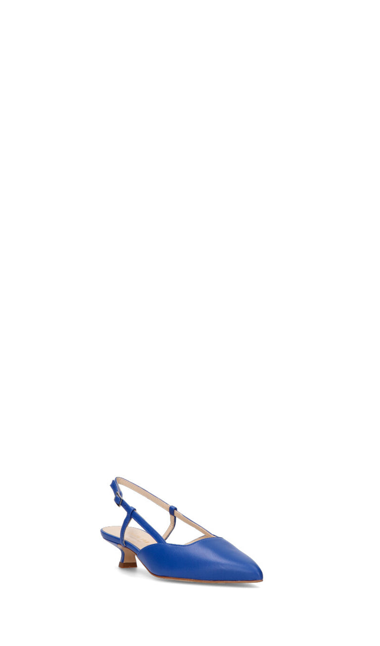 REBECCA VAN DICK Slingback donna blu in pelle
