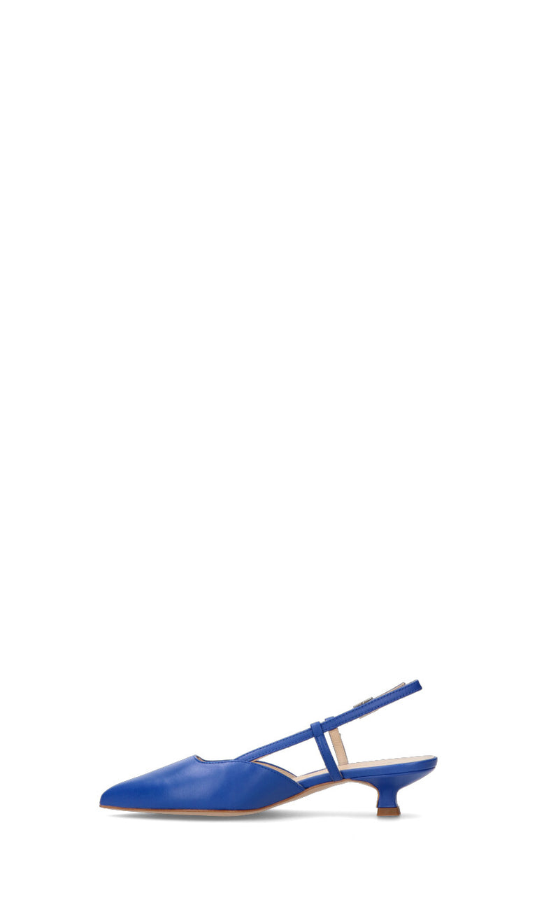 REBECCA VAN DICK Slingback donna blu in pelle