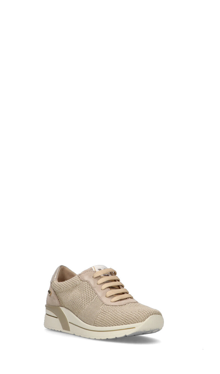 VALLEVERDE Scarpa comfort donna oro in pelle