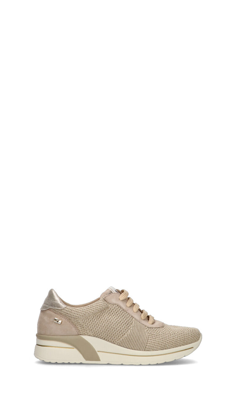 VALLEVERDE Scarpa comfort donna oro in pelle