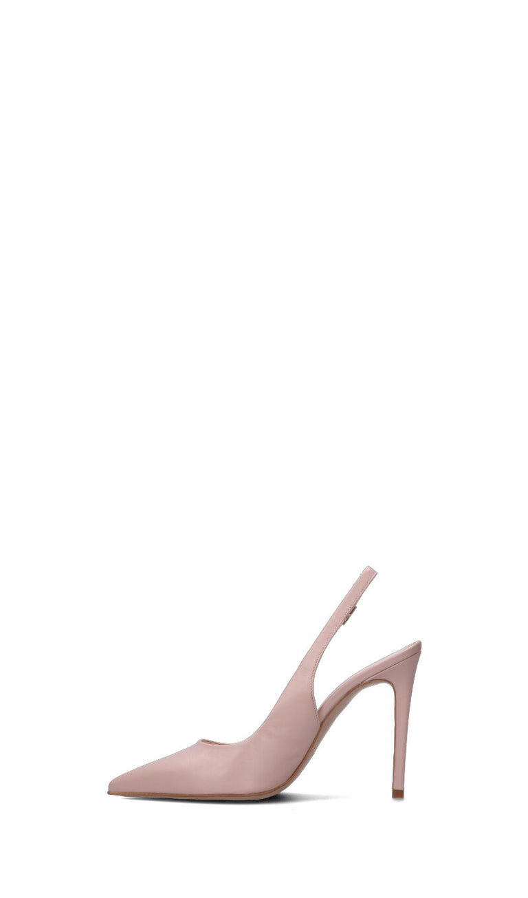 REBECCA VAN DIK Slingback donna rosa in pelle