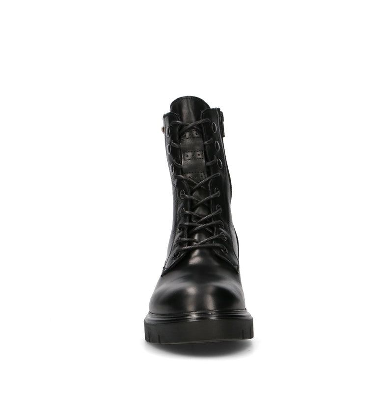 VALLEVERDE Anfibio donna nero in pelle