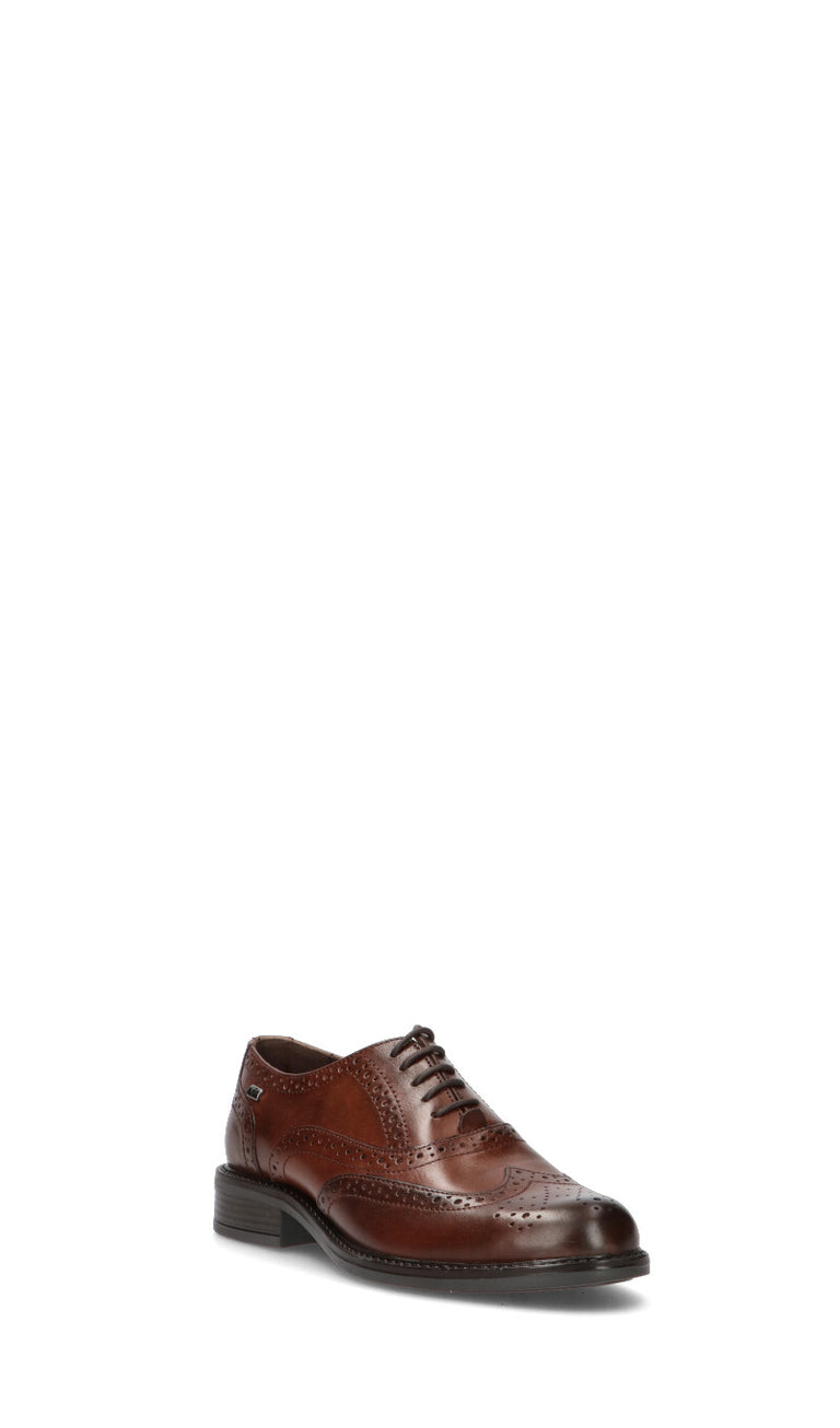 VALLEVERDE Stringata donna marrone in pelle