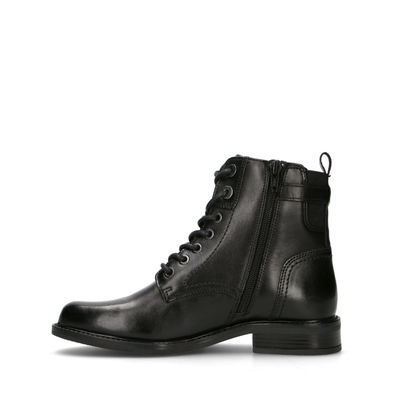 VALLEVERDE Anfibio donna nero in pelle