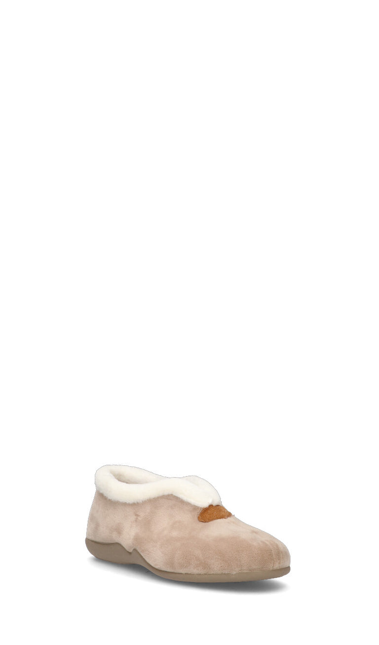 VALLEVERDE Pantofola donna beige