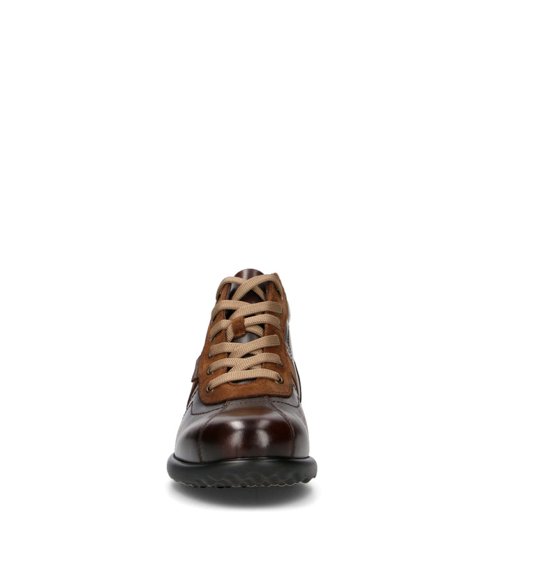 VALLEVERDE Sneaker uomo marrone in pelle