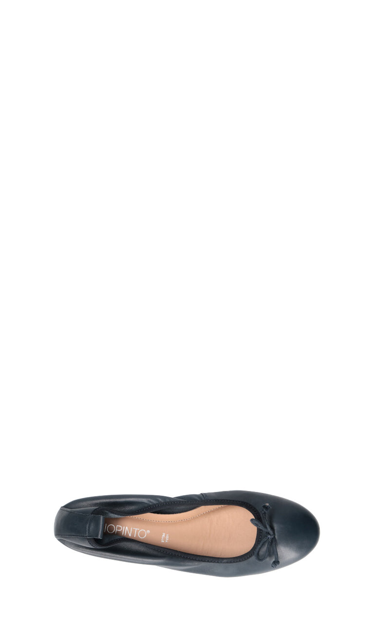 VARIOPINTO Ballerina donna blu in pelle