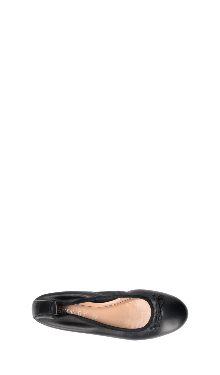 VARIOPINTO Ballerina donna nera in pelle