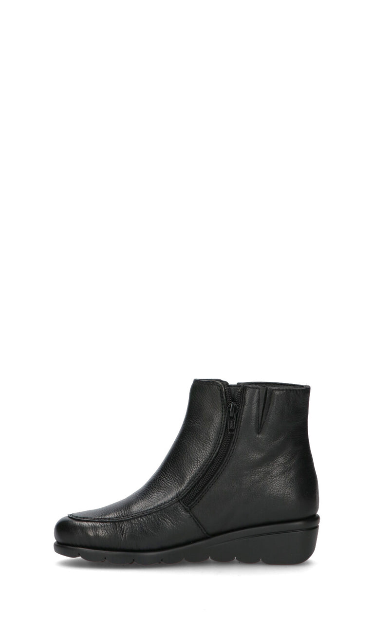 VALLEVERDE Tronchetto donna nero in pelle