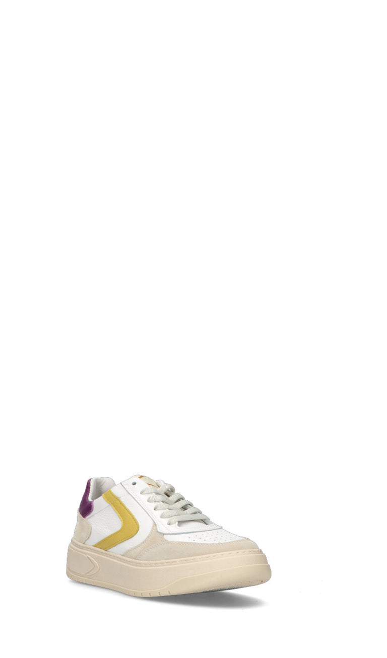 VALSPORT HYPE Sneaker donna bianca/gialla in pelle