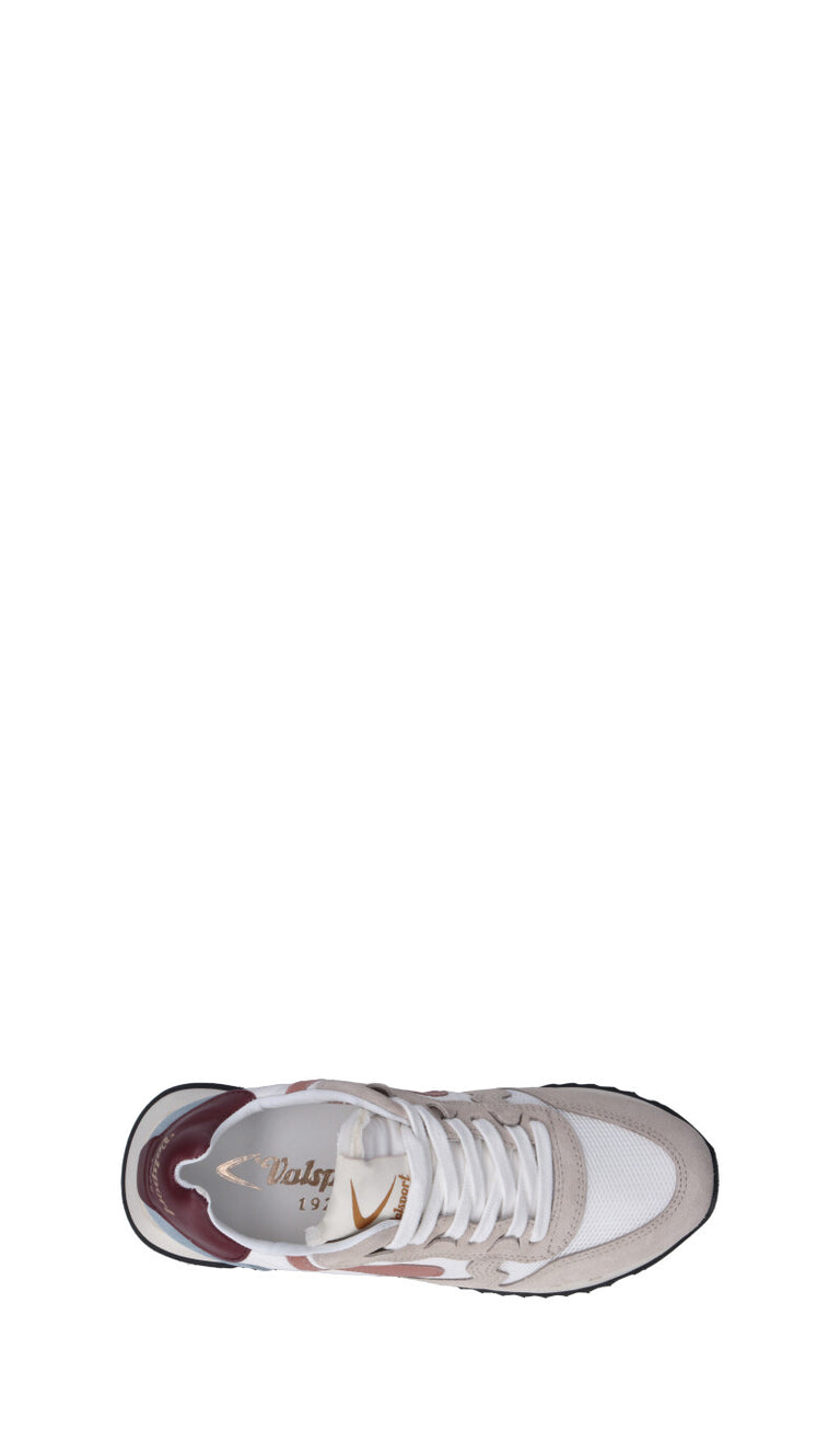 VALSPORT Sneaker donna bianca/beige/azzurra/marrone/bordeaux in suede