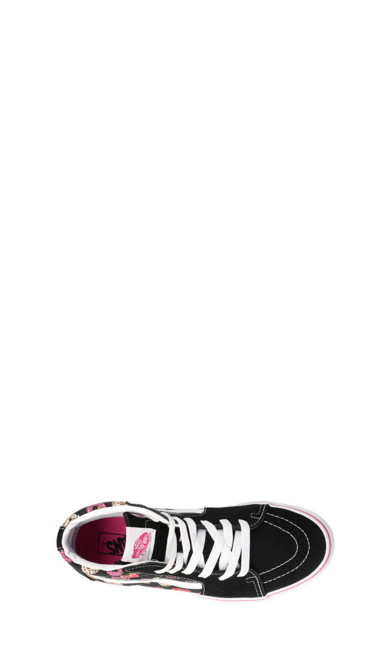 VANS SK8-HI Sneaker donna nera/rosa in pelle