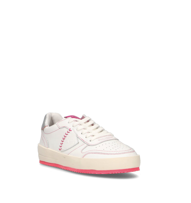 PHILIPPE MODEL Sneaker donna bianca/rosa