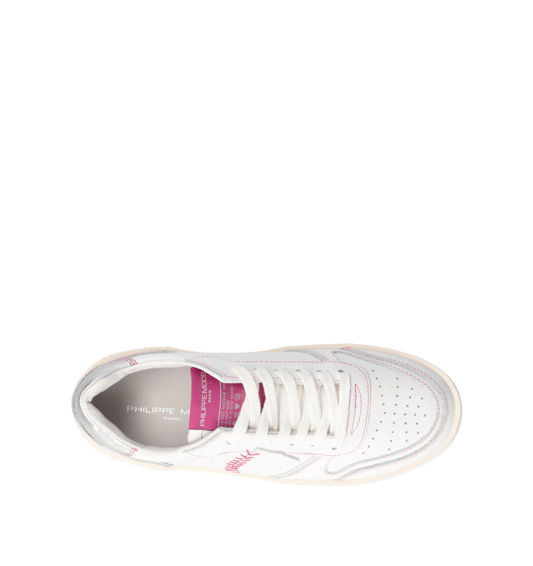 PHILIPPE MODEL Sneaker donna bianca/rosa