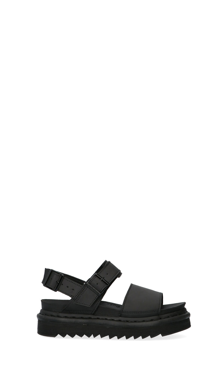 DR. MARTENS VOSS STUD Sandalo donna nero in pelle rivestita