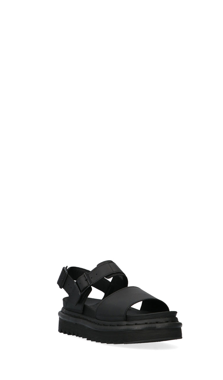 DR. MARTENS VOSS STUD Sandalo donna nero in pelle rivestita