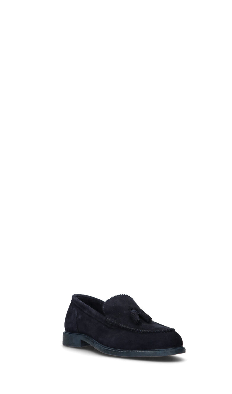 FRICKY Mocassino uomo blu in suede