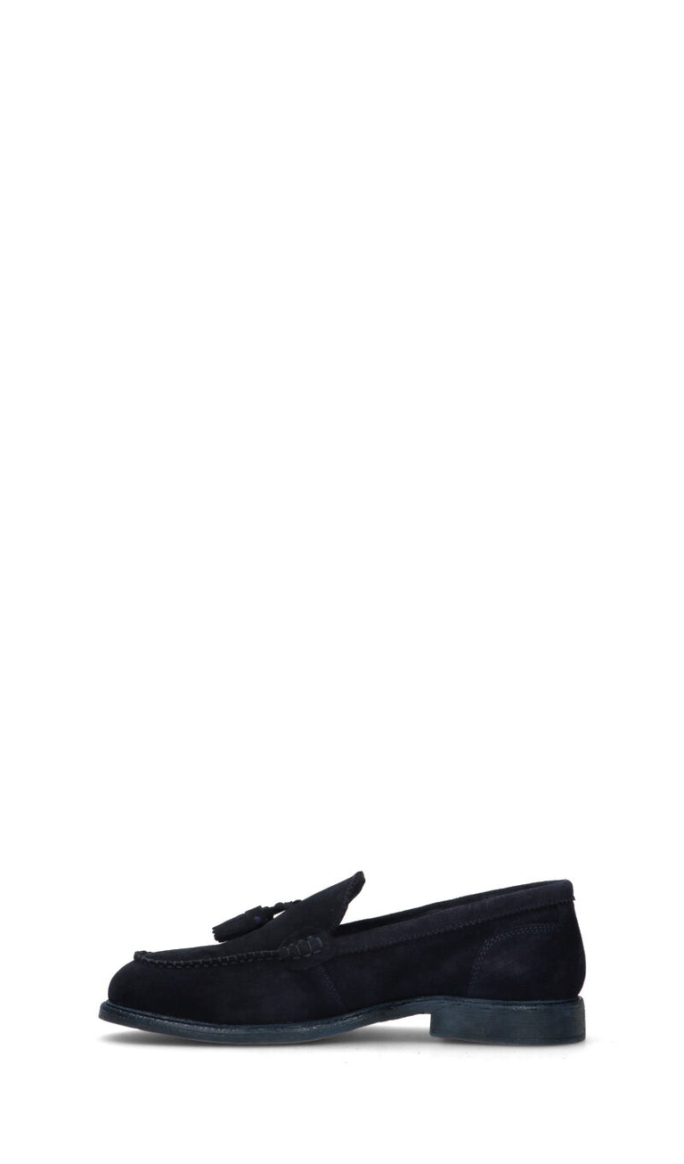 FRICKY Mocassino uomo blu in suede