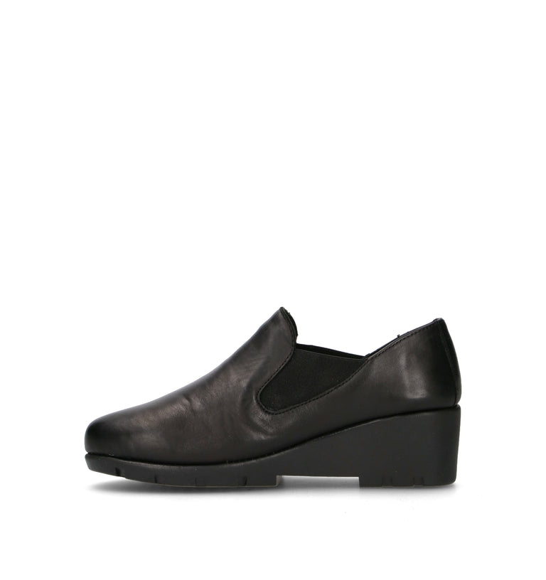 VALLEVERDE Scarpa comfort donna nera in pelle