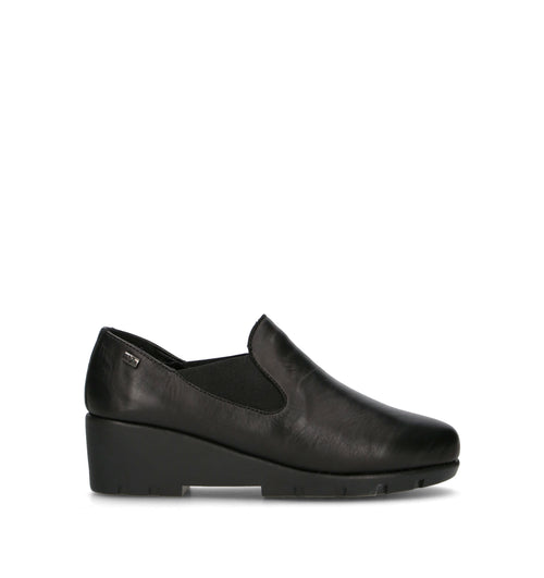 VALLEVERDE Scarpa comfort donna nera in pelle