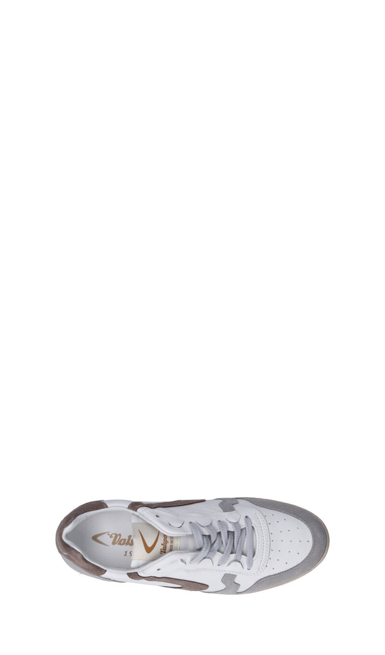 VALSPORT Sneaker uomo bianca/grigia/marrone in suede