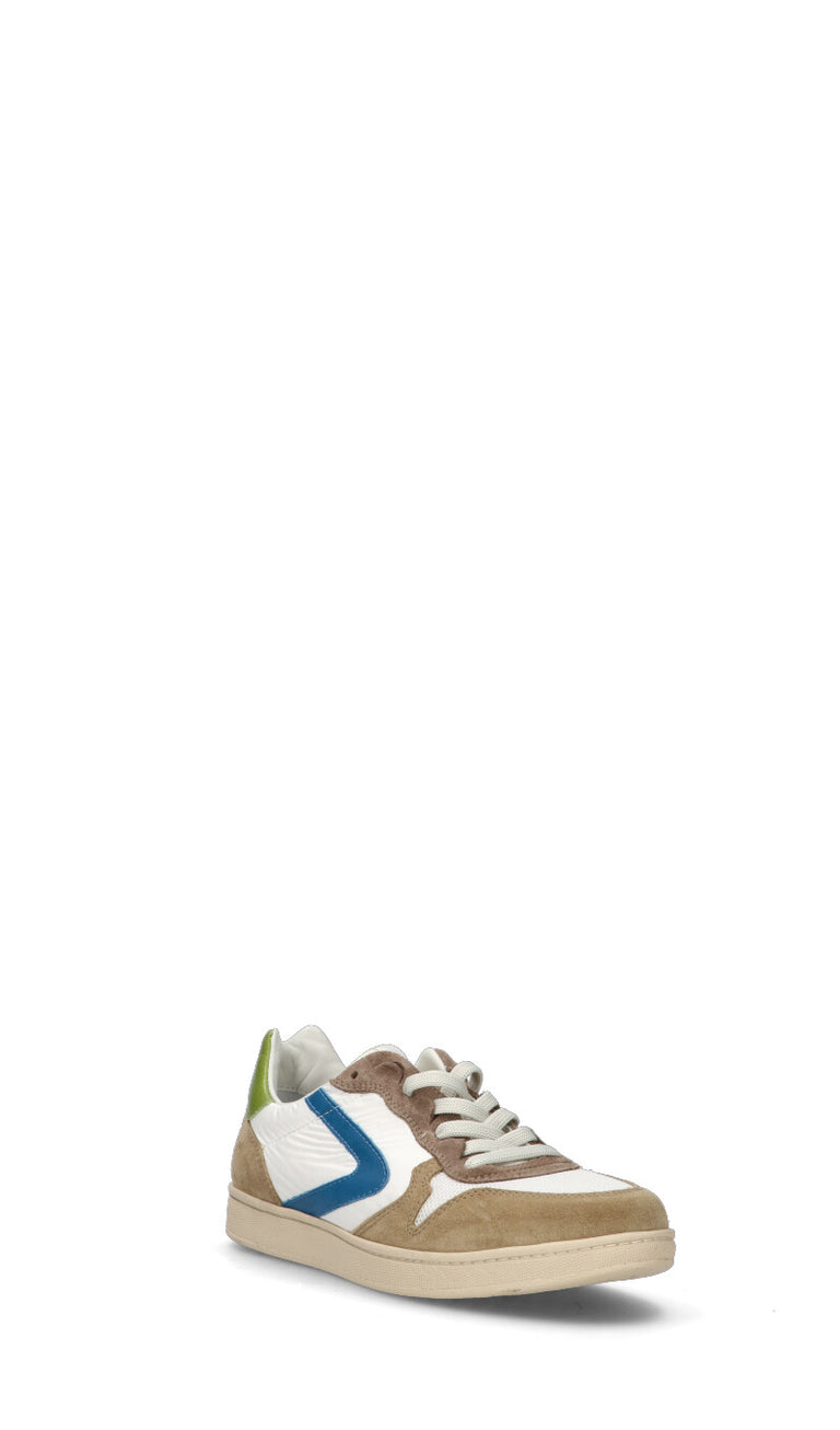 VALSPORT Sneaker uomo bianca/marrone/azzurra/verde in suede