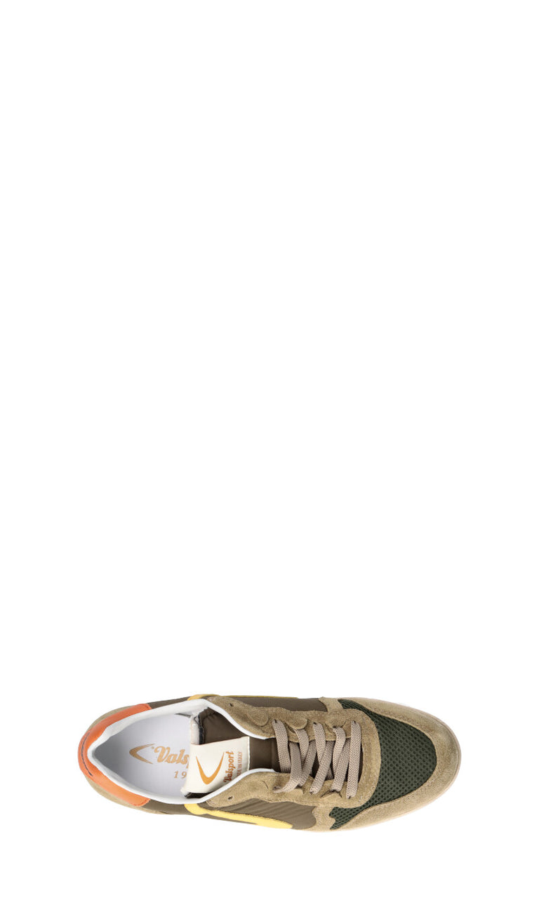 VALSPORT Sneaker uomo ocra/verde/gialla/arancio in suede