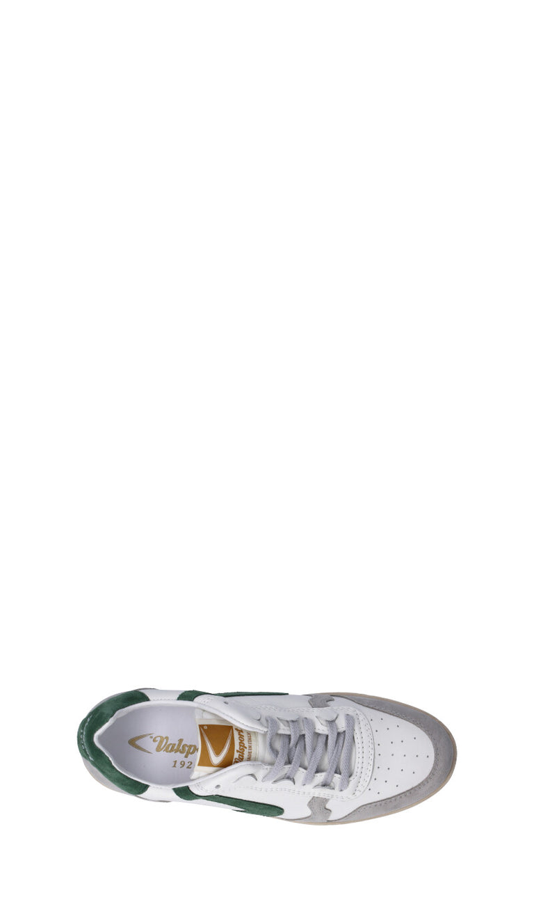 VALSPORT Sneaker uomo bianca/verde in pelle